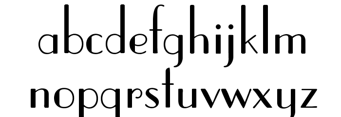 DeusenburgSSK Font LOWERCASE