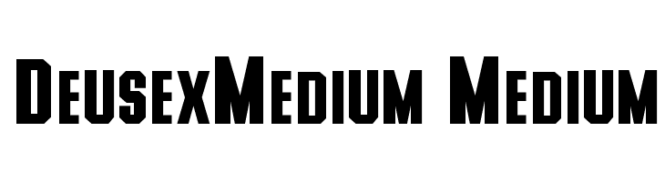 DeusexMedium Medium  Free Fonts Download