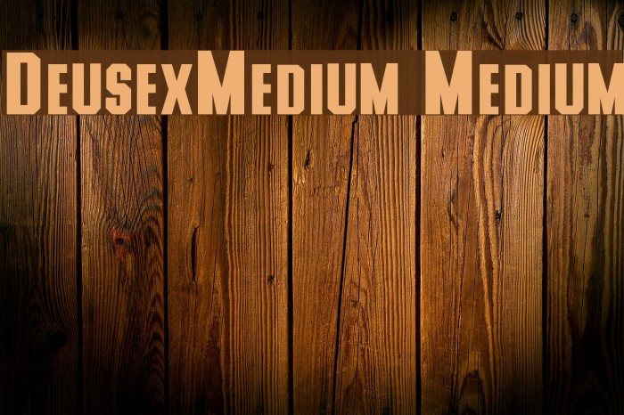 DeusexMedium Medium Font examples