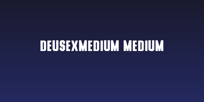 DeusexMedium Medium Social Header