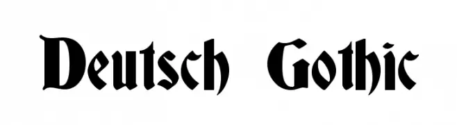 Deutsch Gothic  لخطوط تنزيل