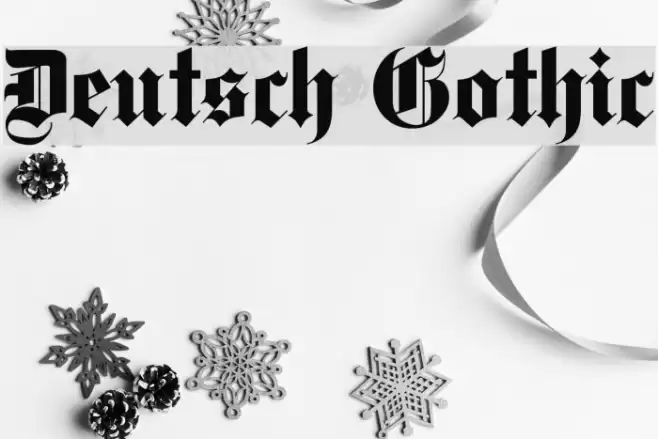 Deutsch Gothic Font examples