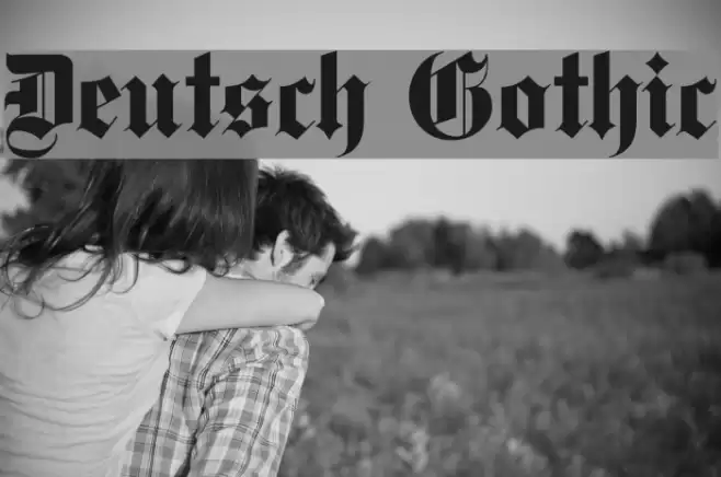 Deutsch Gothic Font examples