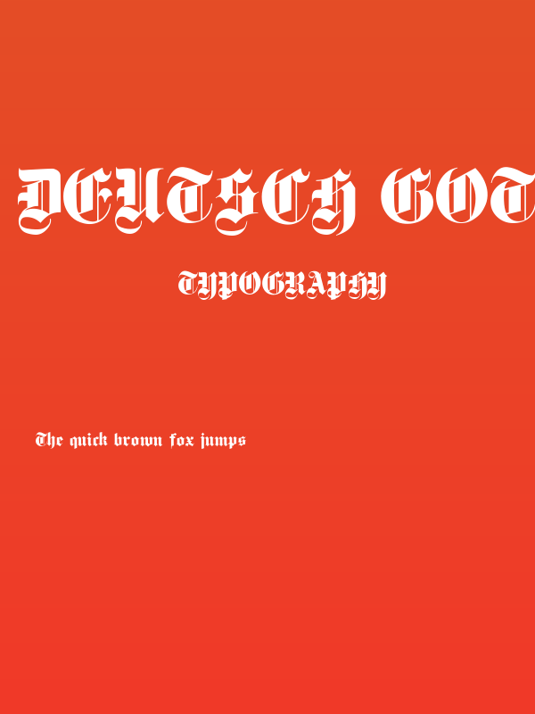 Deutsch Gothic Poster