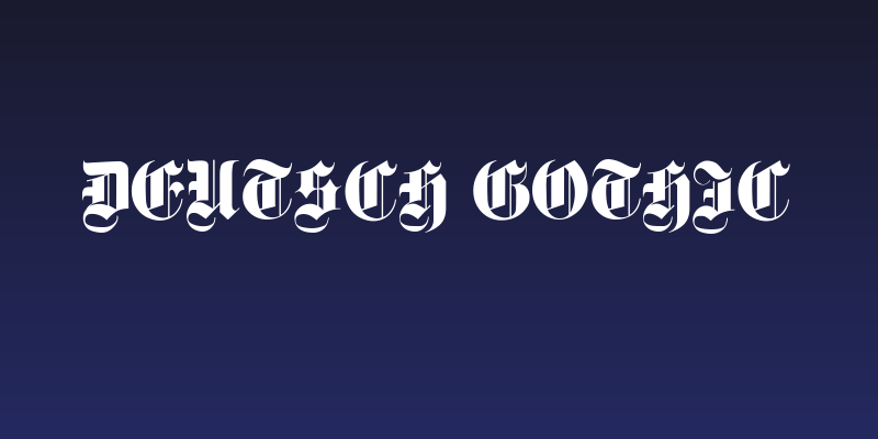 Deutsch Gothic Social Header