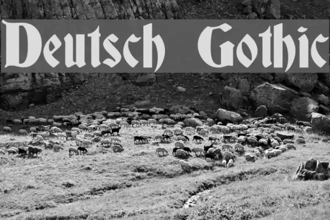 Deutsch Gothic Font examples