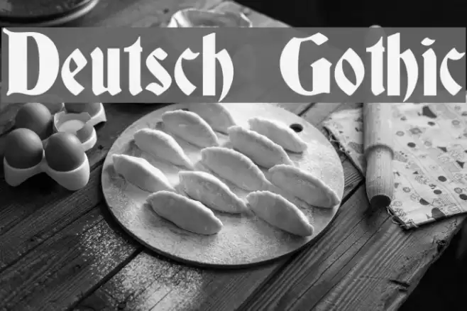 Deutsch Gothic Font examples