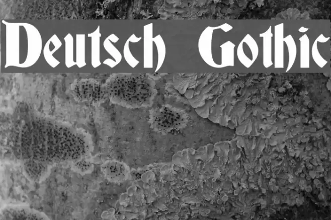Deutsch Gothic Font examples