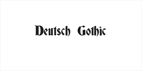 Deutsch Gothic Logo