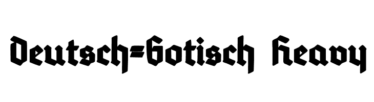 Deutsch-Gotisch Heavy  font caratteri gratis