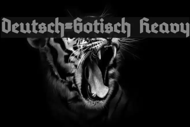 Deutsch-Gotisch Heavy Font examples