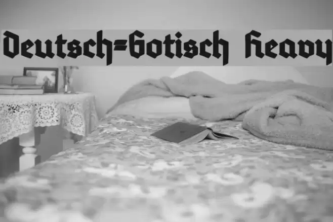 Deutsch-Gotisch Heavy Font examples