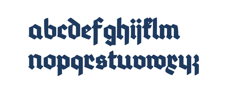 Deutsch-Gotisch Heavy Lowercase