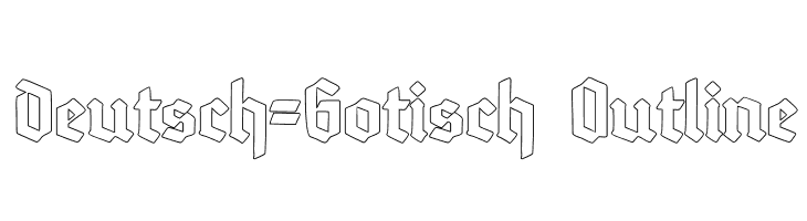Deutsch-Gotisch Outline  font caratteri gratis