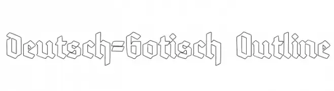 Deutsch-Gotisch Outline  font caratteri gratis