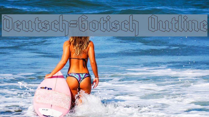 Deutsch-Gotisch Outline Font examples