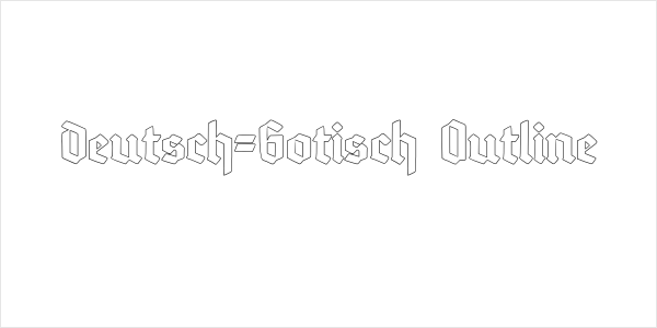 Deutsch-Gotisch Outline Logo