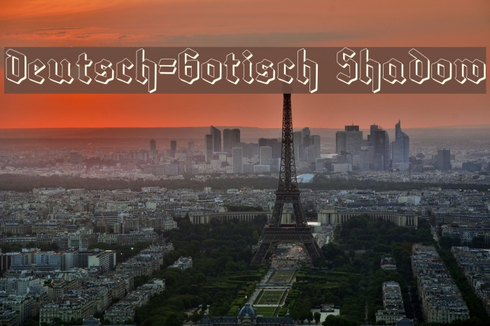 Deutsch-Gotisch Shadow Example 1