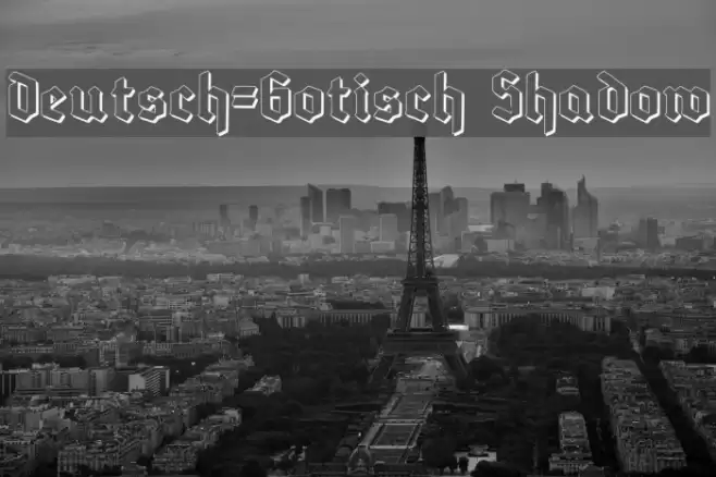 Deutsch-Gotisch Shadow Font examples