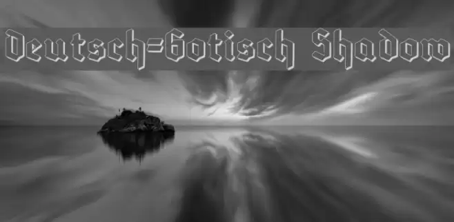Deutsch-Gotisch Shadow Font examples
