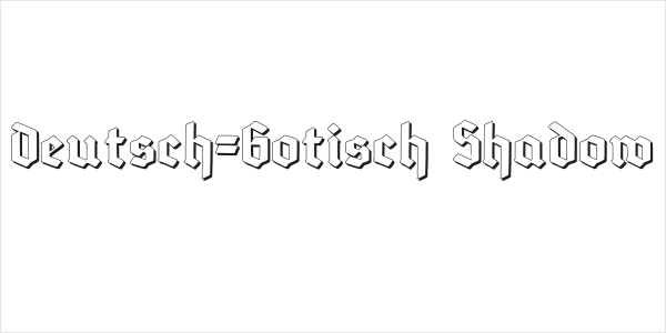 Deutsch-Gotisch Shadow Logo