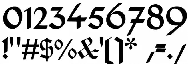 Deutsch-Gotisch Font OTHER CHARS