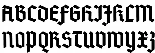 Deutsch-Gotisch Caratteri MAIUSCOLE