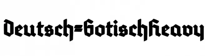 Deutsch-GotischHeavy  フリーフォントのダウンロード