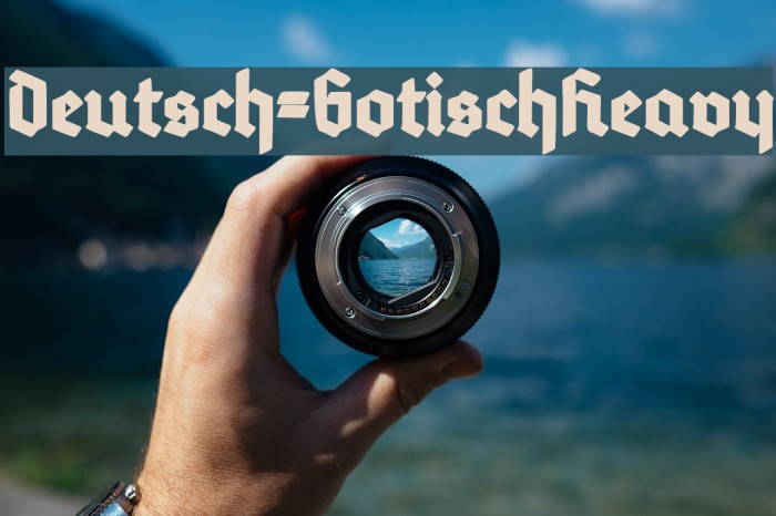 Deutsch-GotischHeavy Font examples