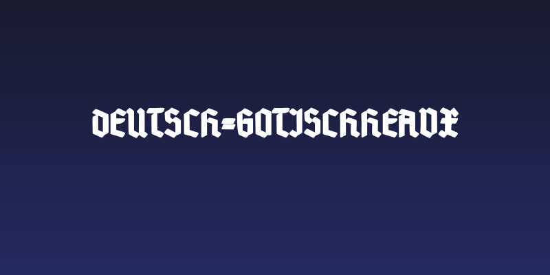 Deutsch-GotischHeavy Social Header