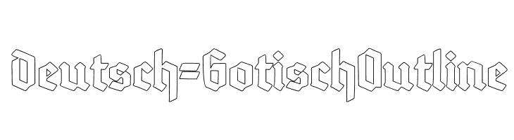 Deutsch-GotischOutline Font