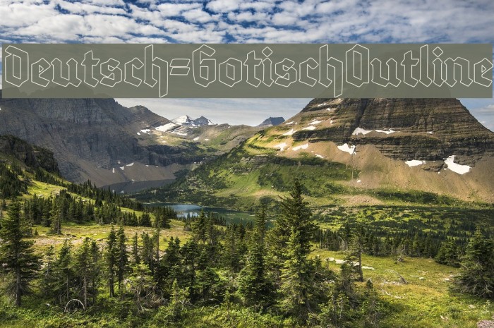 Deutsch-GotischOutline Font examples