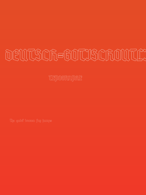 Deutsch-GotischOutline Poster