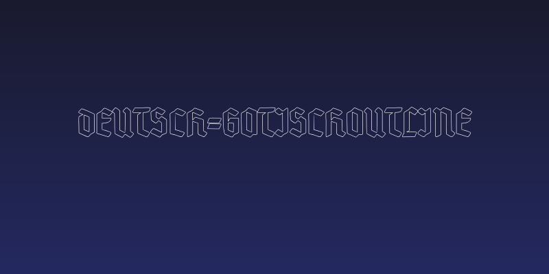 Deutsch-GotischOutline Social Header