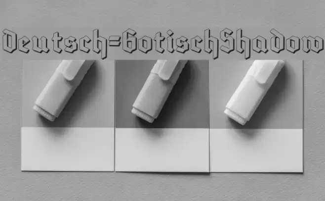 Deutsch-GotischShadow Font examples