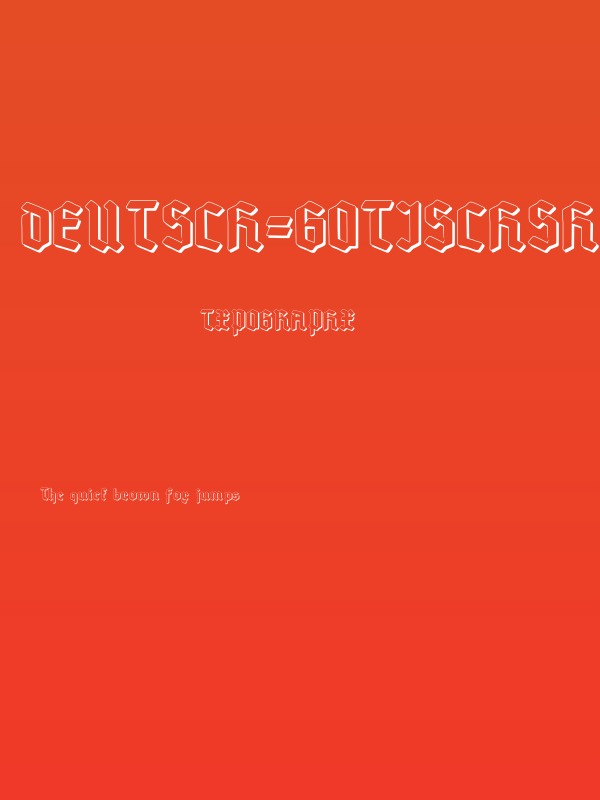 Deutsch-GotischShadow Poster