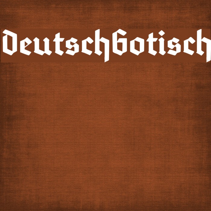 DeutschGotisch Font examples