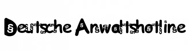 Deutsche Anwaltshotline  font caratteri gratis