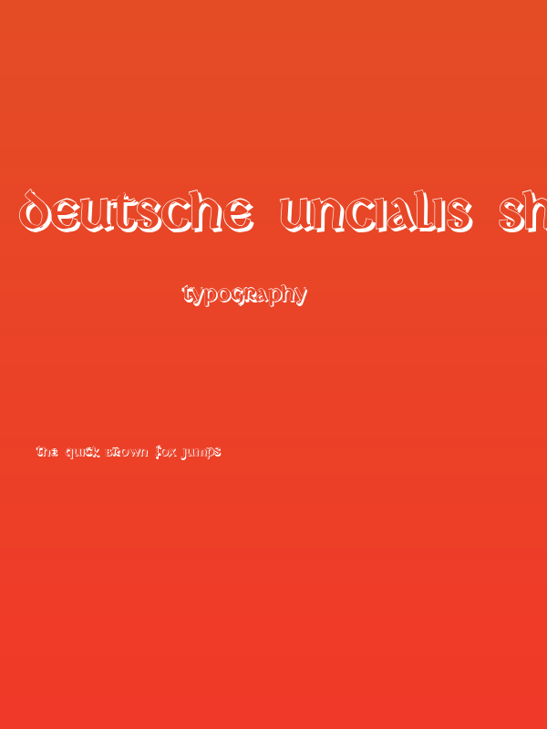 Deutsche Uncialis Shadow Poster