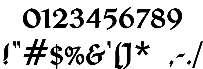 Deutsche Uncialis Font OTHER CHARS