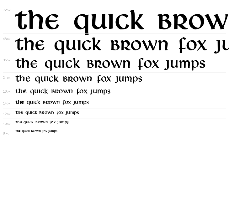 Deutsche Uncialis Waterfall