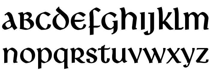 Deutsche Uncialis Font LOWERCASE