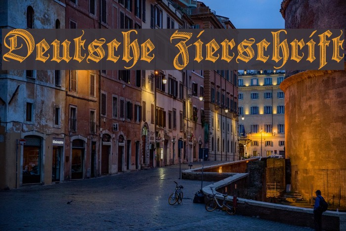 Deutsche Zierschrift Font examples