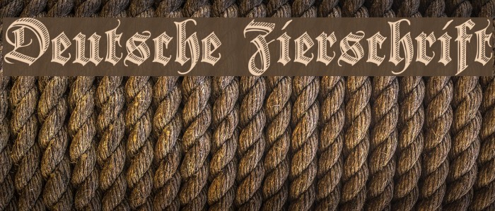 Deutsche Zierschrift Font examples