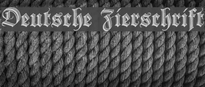 Deutsche Zierschrift Font examples