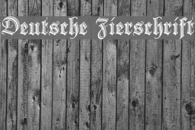 Deutsche Zierschrift Font examples