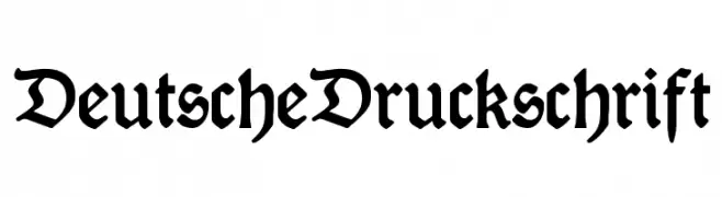 DeutscheDruckschrift  Frei Schriftart Herunterladen