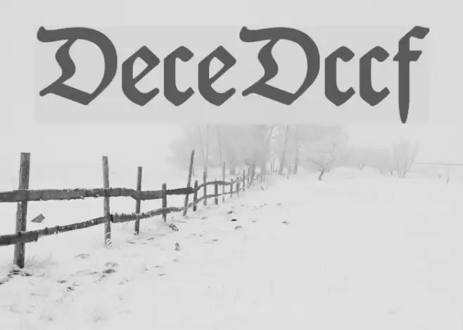 DeutscheDruckschrift Font examples