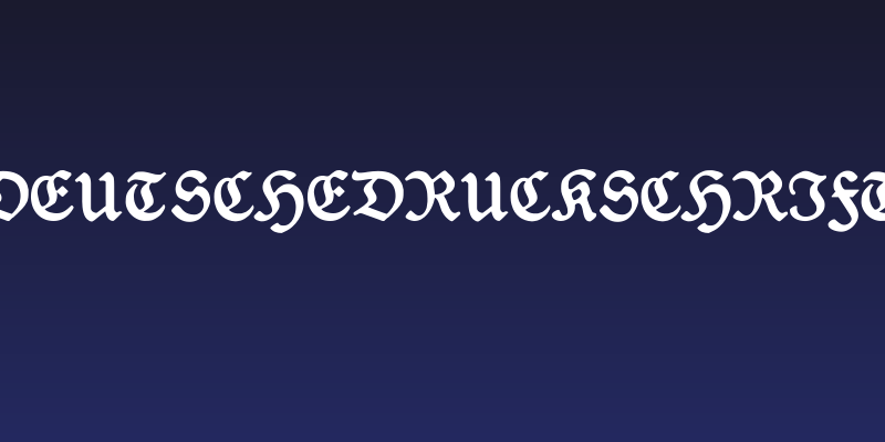 DeutscheDruckschrift Social Header