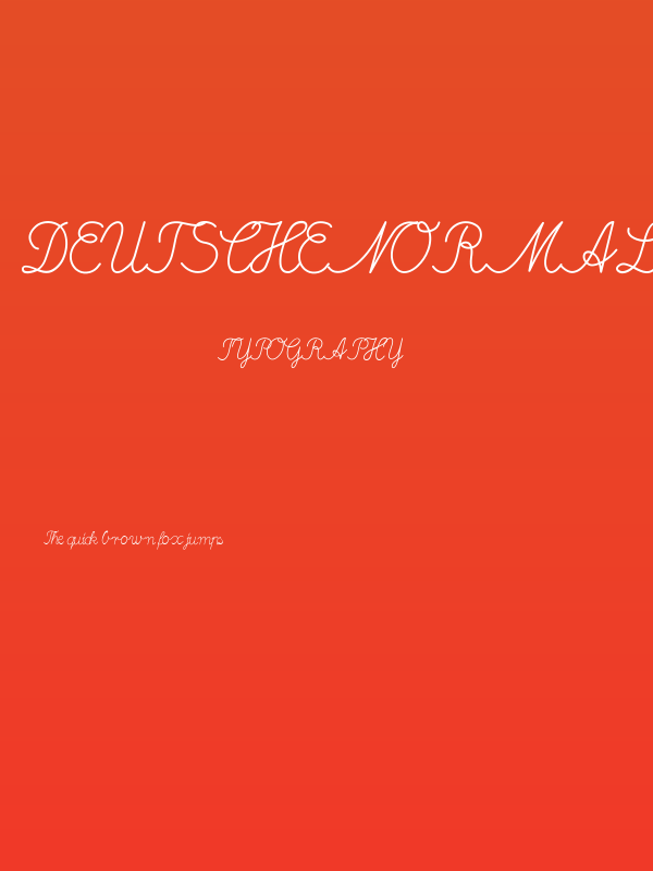 DeutscheNormalschrift-Italic Poster